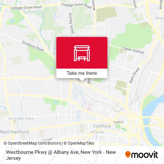 Mapa de Westbourne Pkwy @ Albany Ave