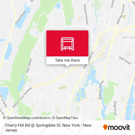 Cherry Hill Rd @ Springdale St map