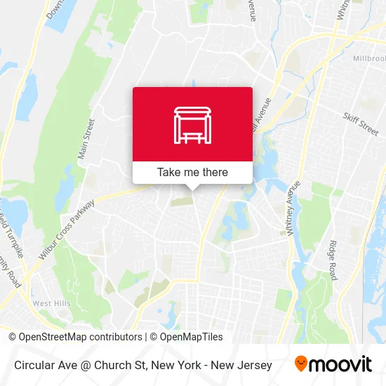 Circular Ave @ Church St map