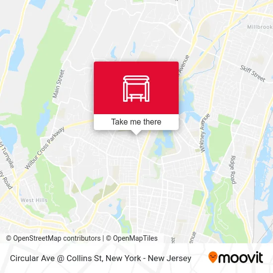 Circular Ave @ Collins St map