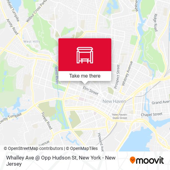 Mapa de Whalley Ave @ Opp Hudson St