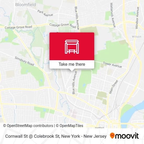 Cornwall St @ Colebrook St map