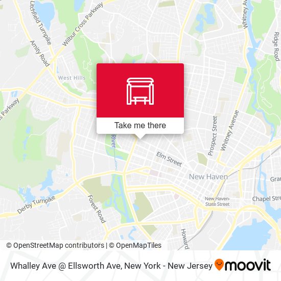Mapa de Whalley Ave @ Ellsworth Ave