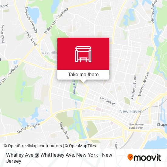 Whalley Ave @ Whittlesey Ave map