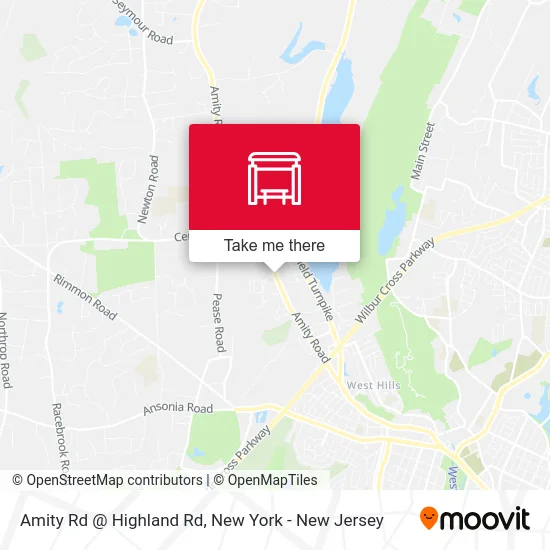 Mapa de Amity Rd @ Highland Rd