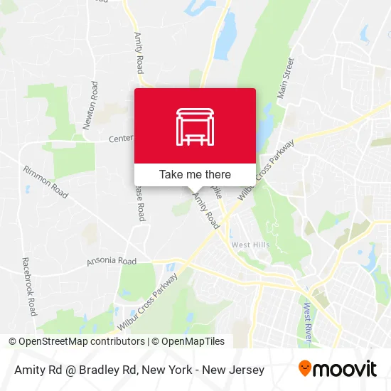 Mapa de Amity Rd @ Bradley Rd