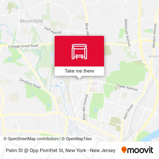 Palm St @ Opp Pomfret St map