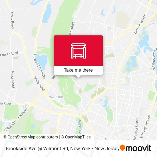 Brookside Ave @ Wilmont Rd map