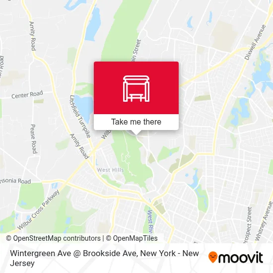 Wintergreen Ave @ Brookside Ave map