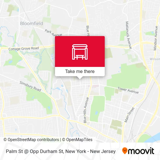 Palm St @ Opp Durham St map