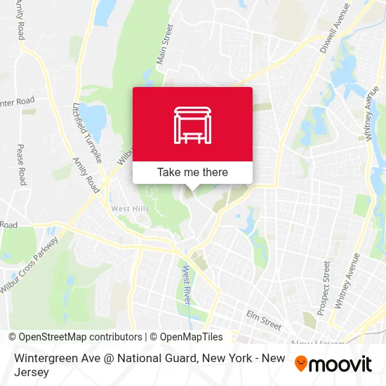 Wintergreen Ave @ National Guard map