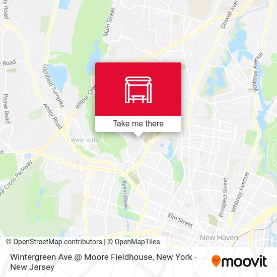 Wintergreen Ave @ Moore Fieldhouse map