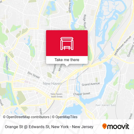 Orange St @ Edwards St map