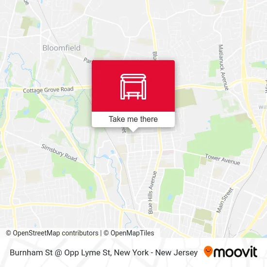 Burnham St @ Opp Lyme St map