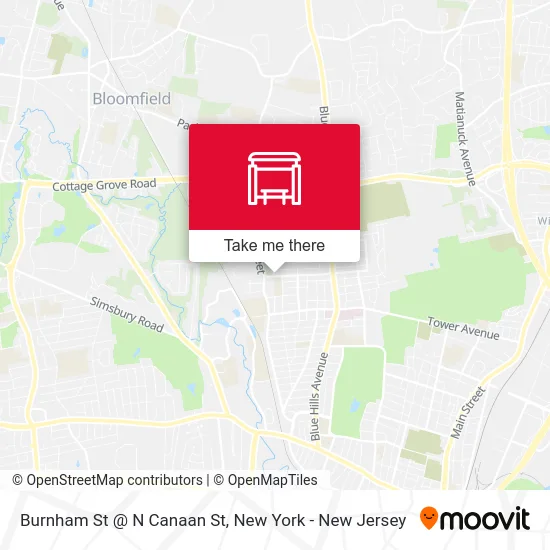 Burnham St @ N Canaan St map