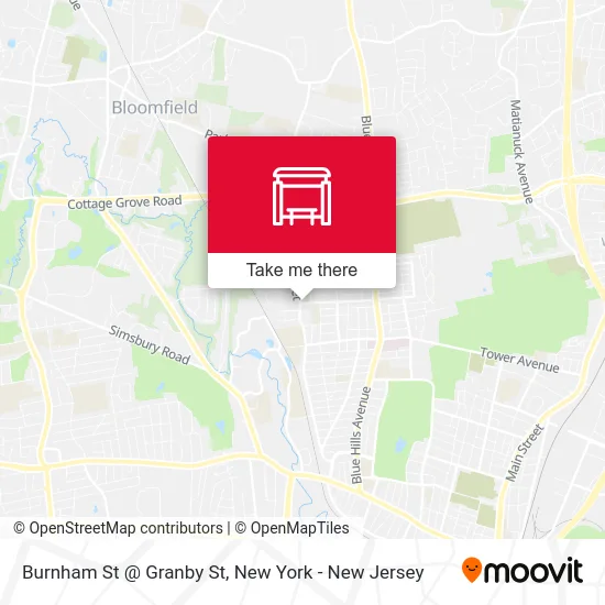 Burnham St @ Granby St map