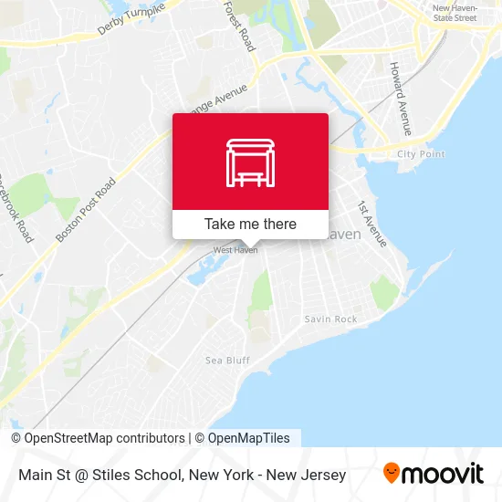 Main St @ Stiles School map