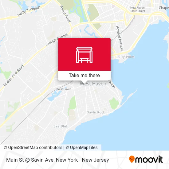 Main St @ Savin Ave map