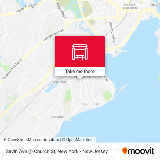 Savin Ave @ Church St map