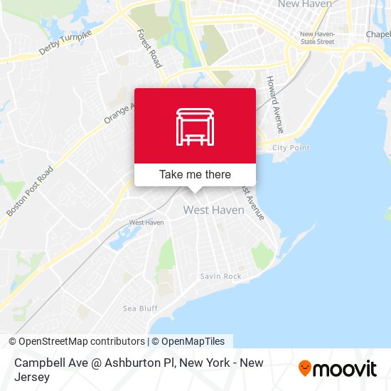Mapa de Campbell Ave @ Ashburton Pl