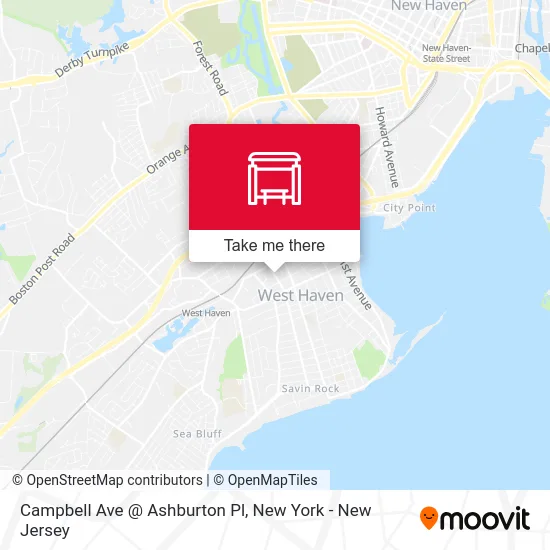 Campbell Ave @ Ashburton Pl map