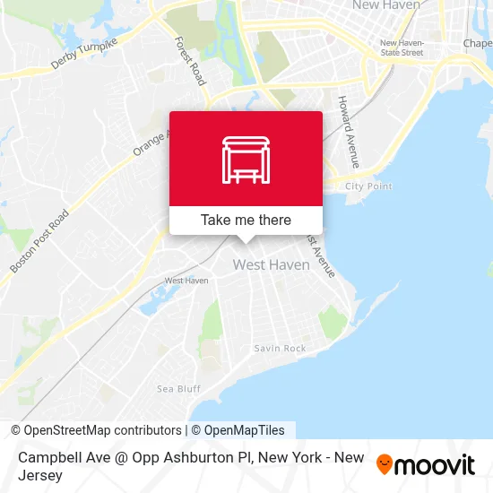 Campbell Ave @ Opp Ashburton Pl map