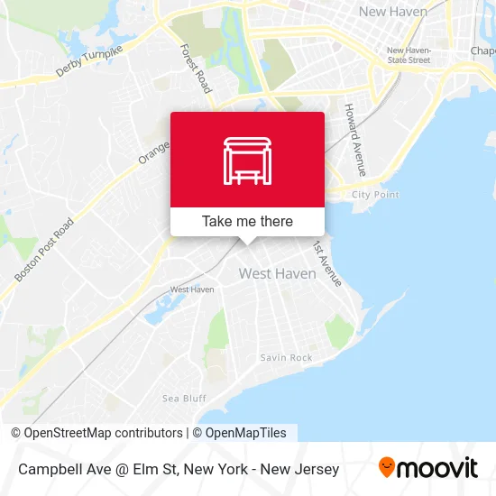 Campbell Ave @ Elm St map