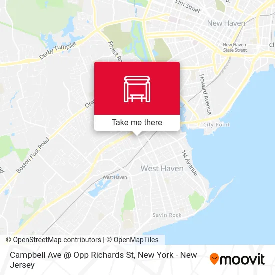 Campbell Ave @ Opp Richards St map