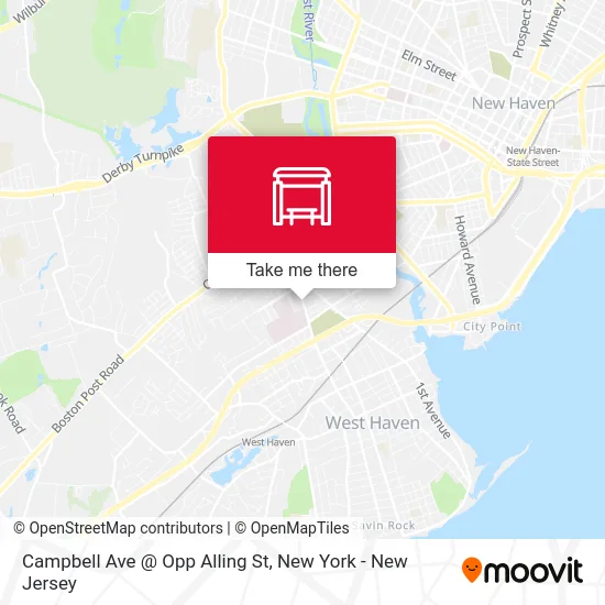 Campbell Ave @ Opp Alling St map