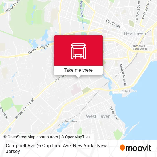 Campbell Ave @ Opp First Ave map