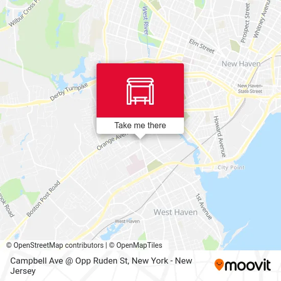Campbell Ave @ Opp Ruden St map