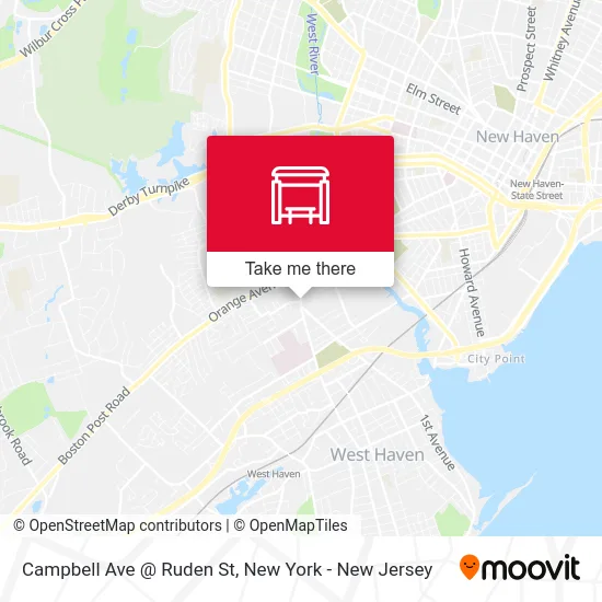 Campbell Ave @ Ruden St map