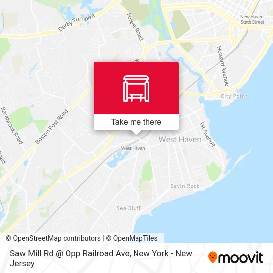 Saw Mill Rd @ Opp Railroad Ave map