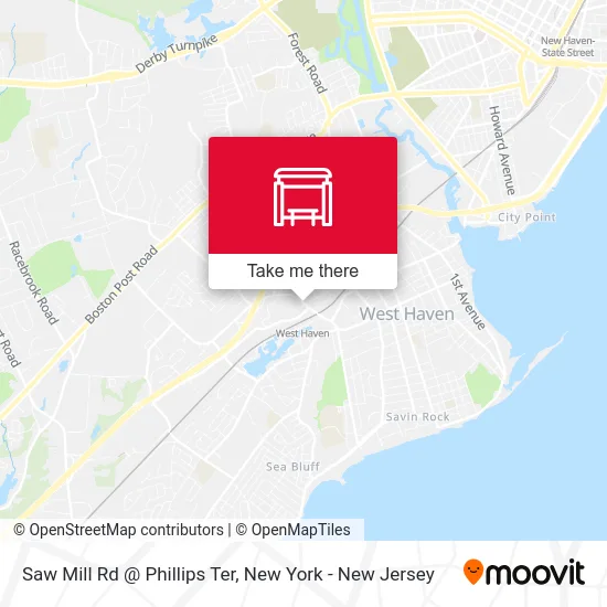 Saw Mill Rd @ Phillips Ter map