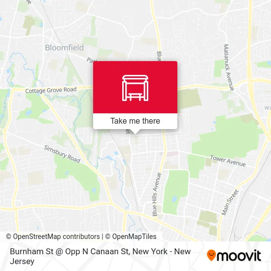 Burnham St @ Opp N Canaan St map