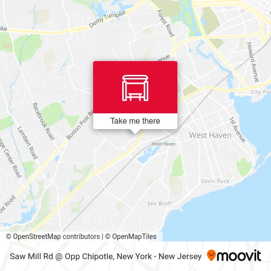 Saw Mill Rd @ Opp Chipotle map