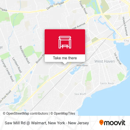 Saw Mill Rd @ Walmart map