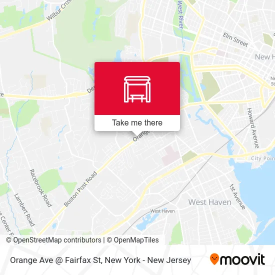 Orange Ave @ Fairfax St map
