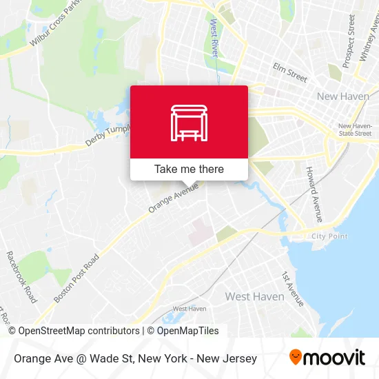 Orange Ave @ Wade St map