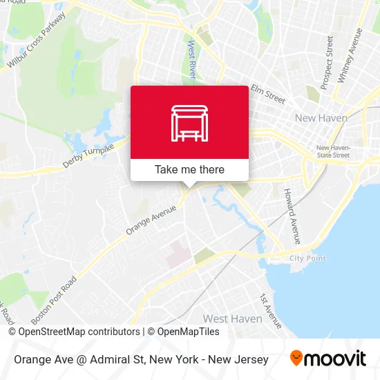 Orange Ave @ Admiral St map