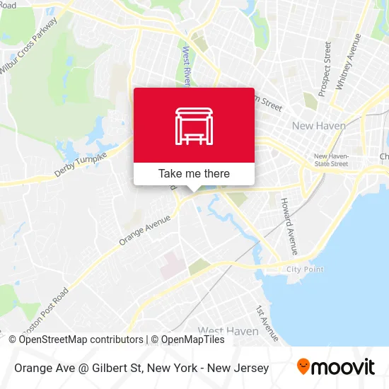 Orange Ave @ Gilbert St map