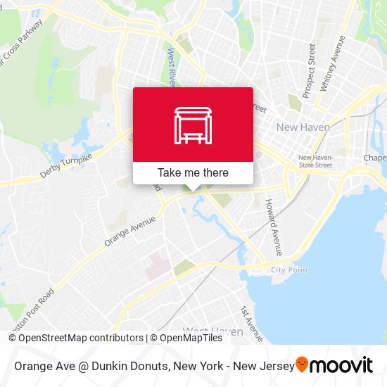 Mapa de Orange Ave @ Dunkin Donuts