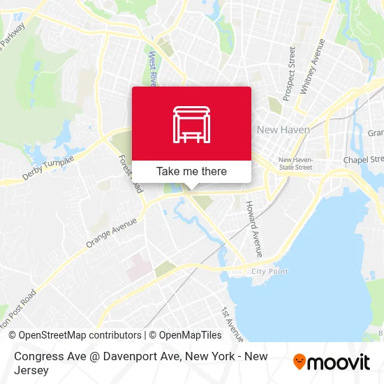 Congress Ave @ Davenport Ave map