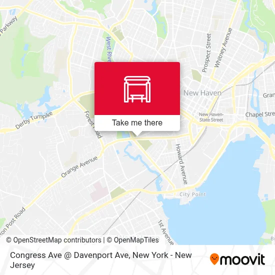Congress Ave @ Davenport Ave map