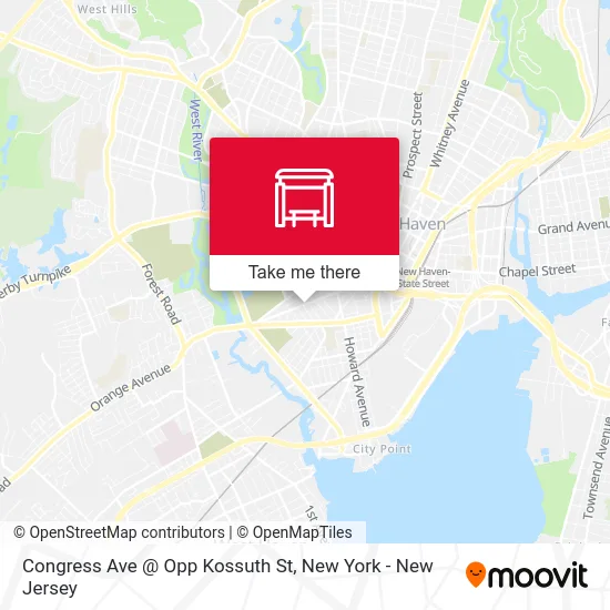 Congress Ave @ Opp Kossuth St map