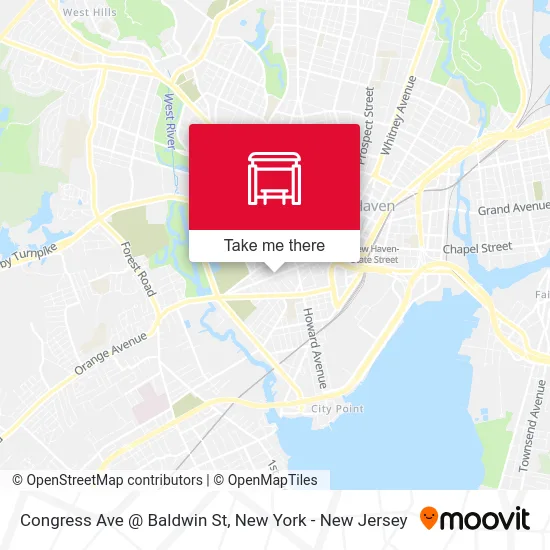 Congress Ave @ Baldwin St map