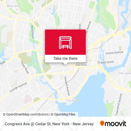 Congress Ave @ Cedar St map
