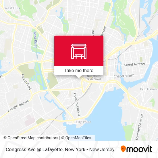 Congress Ave @ Lafayette map