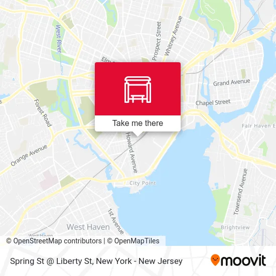 Spring St @ Liberty St map