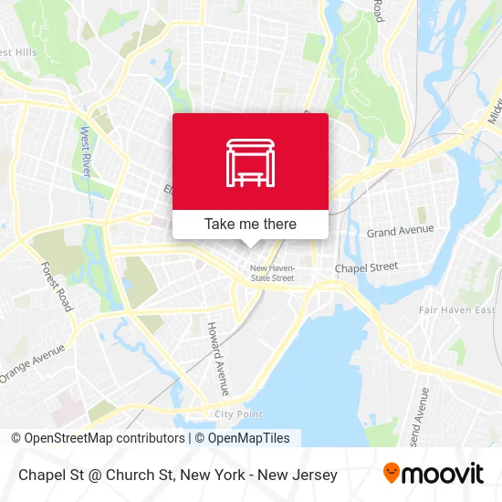 Chapel St @ Church St map